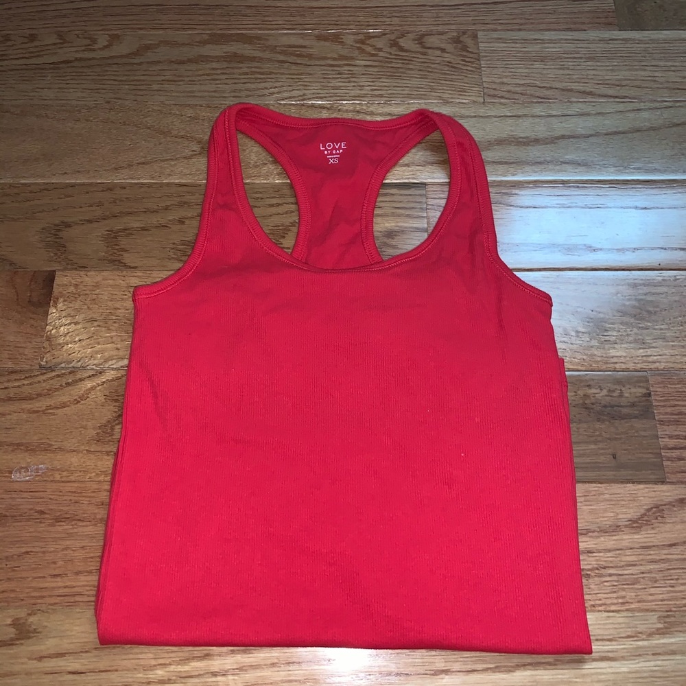 Red tank top